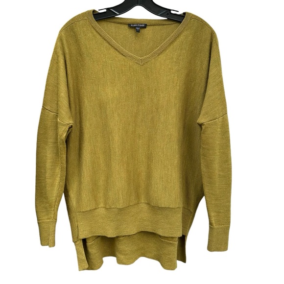 Eileen Fisher Merino Wool Sweater SMALL Boxy High Low Hem Cottagecore Lagenlook - Picture 2 of 16